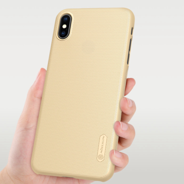 Unik IPHONE XS Max 6.5 NILLKIN Frosted HardCase Hard Case Original - Gold Berkualitas