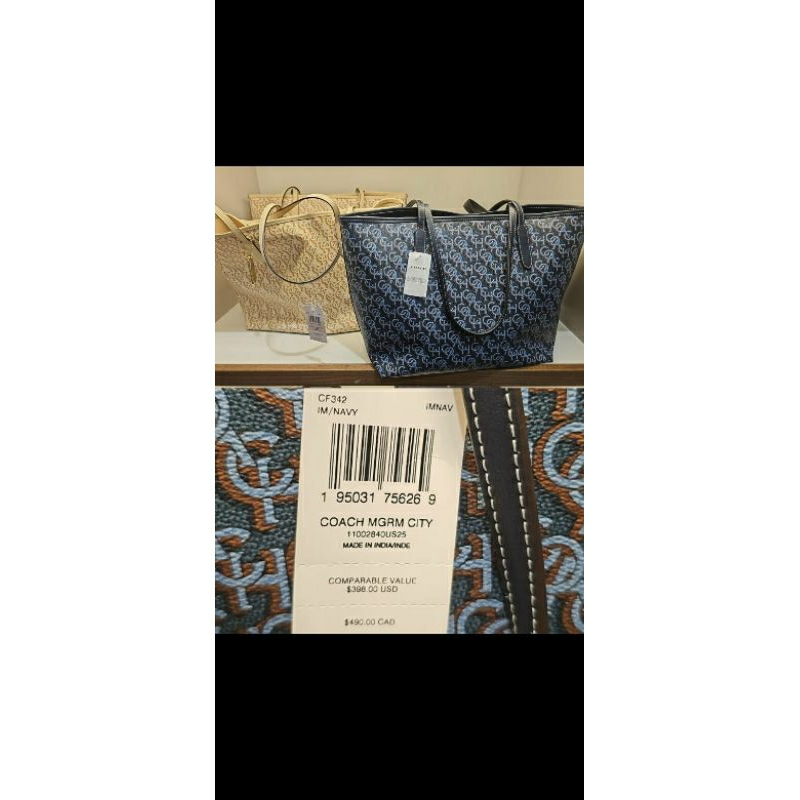 Tote Bag Coach MRGM Navy