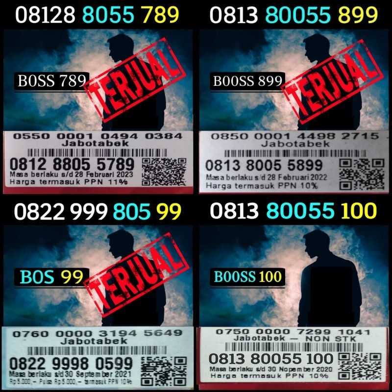 nomor cantik simpati BOS/BOSS/BOOSS