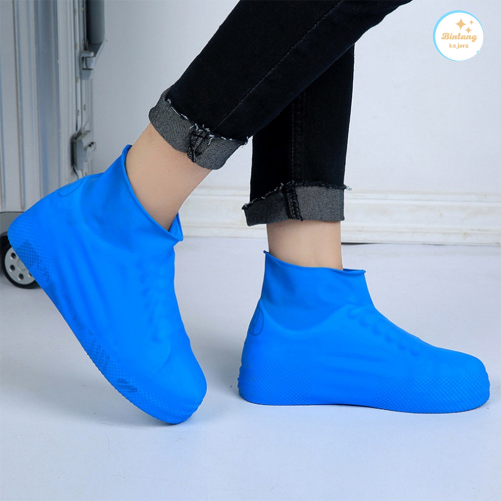 Cover Sepatu Anti Air Unisex Bahan Karet Silicon Sarung Sepatu Hujan Waterproof Speksifikasi :