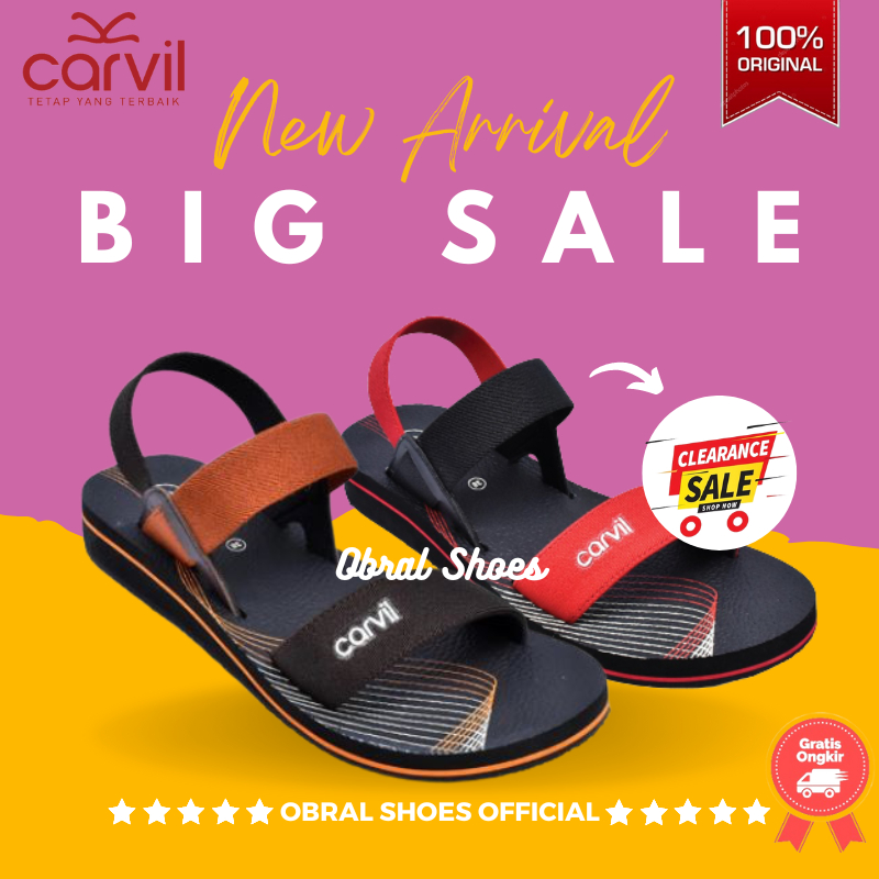 Carvil Sabrene-01L | Sandal Gunung Sponge Wanita Carvil | Sandal Tali Wanita Remaja ORIGINAL
