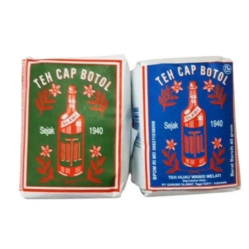 

Teh cap botol hijau / biru TUBRUK 40 gram