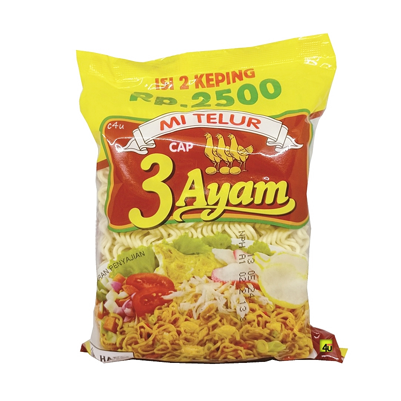 

Indofood - Mie Telur Cap 3 Ayam - 120 gr