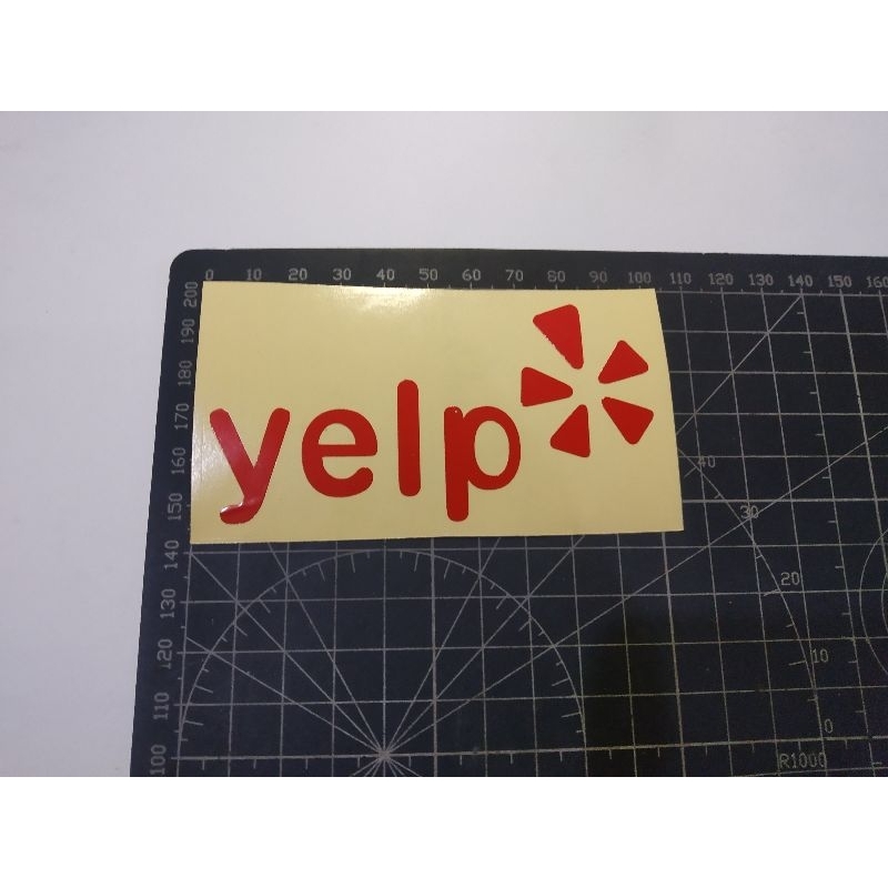 

cutting stiker yelp
