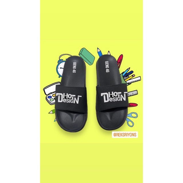 Sandal DhotDesign GENG 4G Pria/Wanita | bahan empuk dan tidak licin | Sandal anak Sampai dewasa | Se