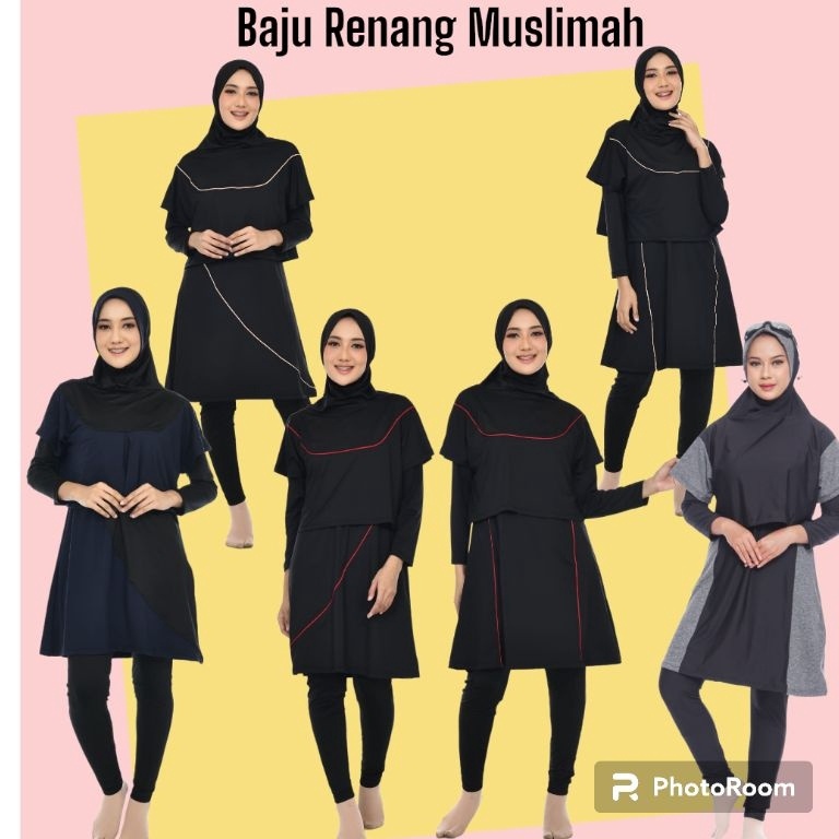 Top Produk Baju Renang Muslimah Dewasa jumbo Baju Renang jumbo syari baju renang perempuan baju renang wanita big size renang hijab bolero