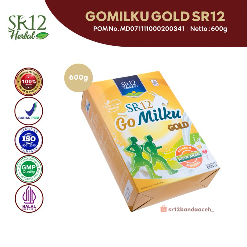 

GOMILKU GOLD SR12 (600 GRAM SUPERHEMAT) | HERBAL | SUSU KAMBING ETAWA | SUSU LANSIA | BEBAS GULA DAN KOLESTEROL