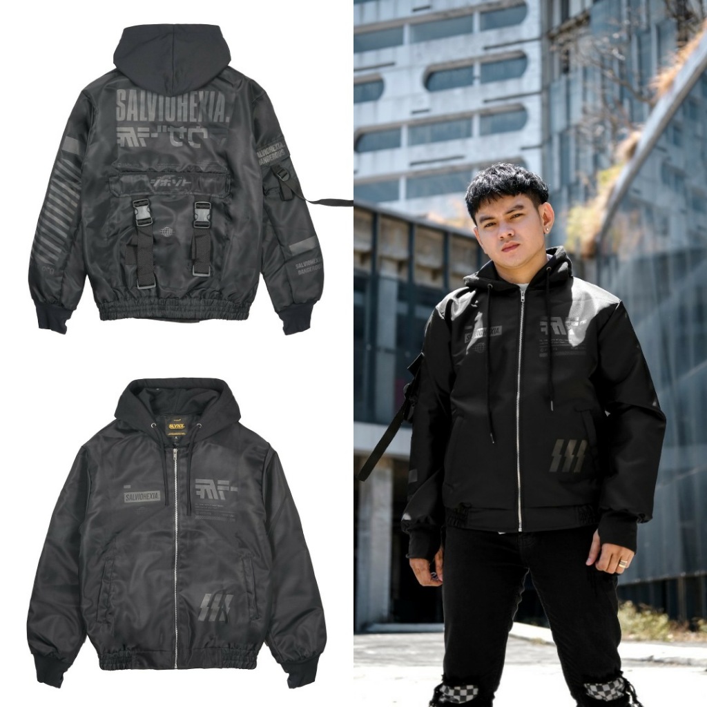 Jaket Pria Bomber Hoodie Vintage Salvio Hexia Original