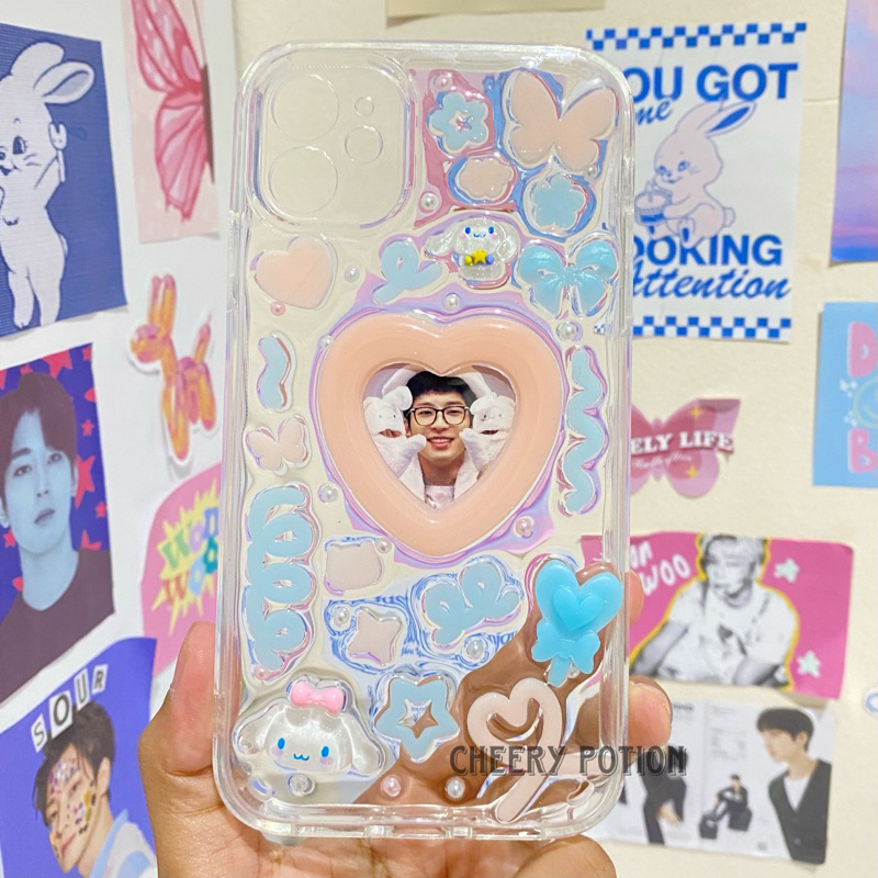 Resin Phone Case Custom | Casing Hp iPhone Android Deco Foto Kpop Actor Aktor Couple Pasangan