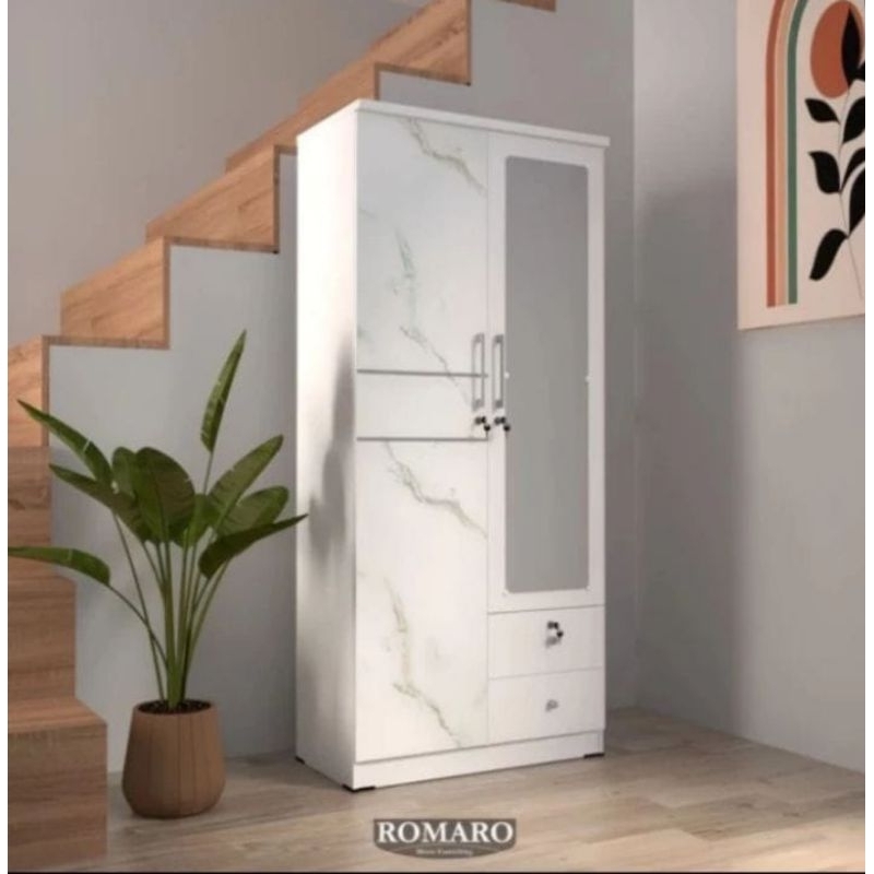 lemari baju minimalis lemari pakaian putih pintu 2 pintu 3 lemari pakaian romaro lemari baju motif m