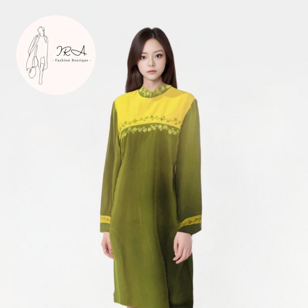 Gamis Syari Bahan Katun Premium - Ira Boutique