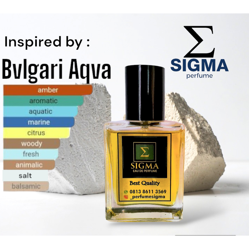 Parfum SIGMA14 inspired by Bulgary Aqva Parfum murah/tahan lama/parfum wanita/parfum pria/parfum uni
