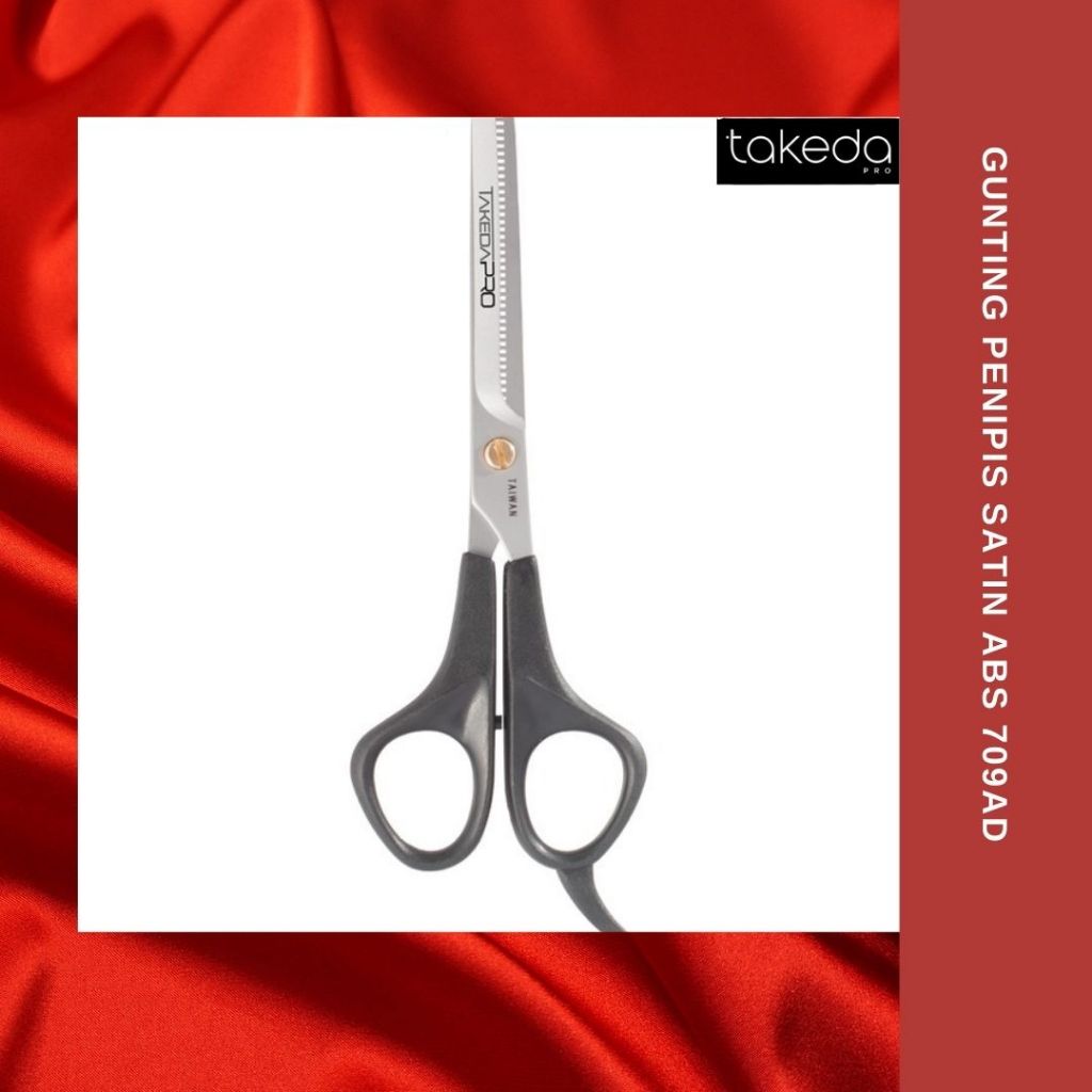 Takeda Gunting Penipis Satin ABS 709AD - Gunting Rambut - Gunting Salon
