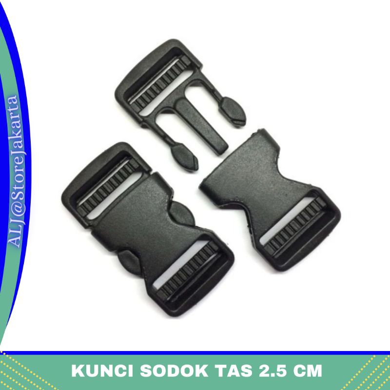 KUNCI SODOK TAS PLASTIK BUCKLE 2,5 CM