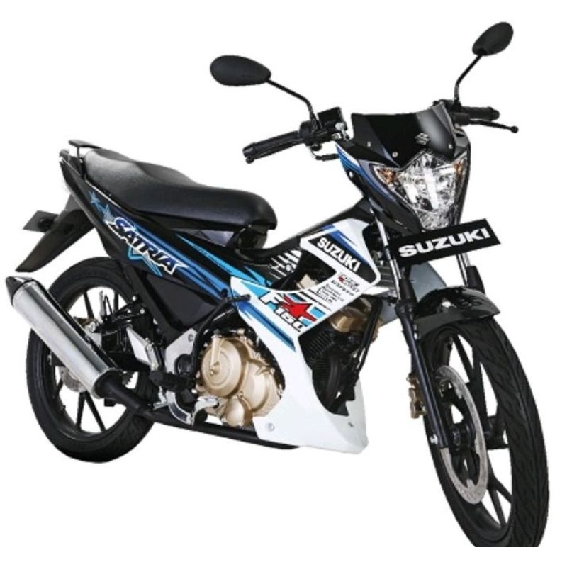 STRIPING SUZUKI SATRIA FU FACELIFT TAHUN 2014 HITAM PUTIH