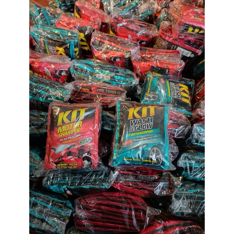SHAMPO PENCUCI MOTOR DAN MOBIL KIT 30ML isi 6 sachet