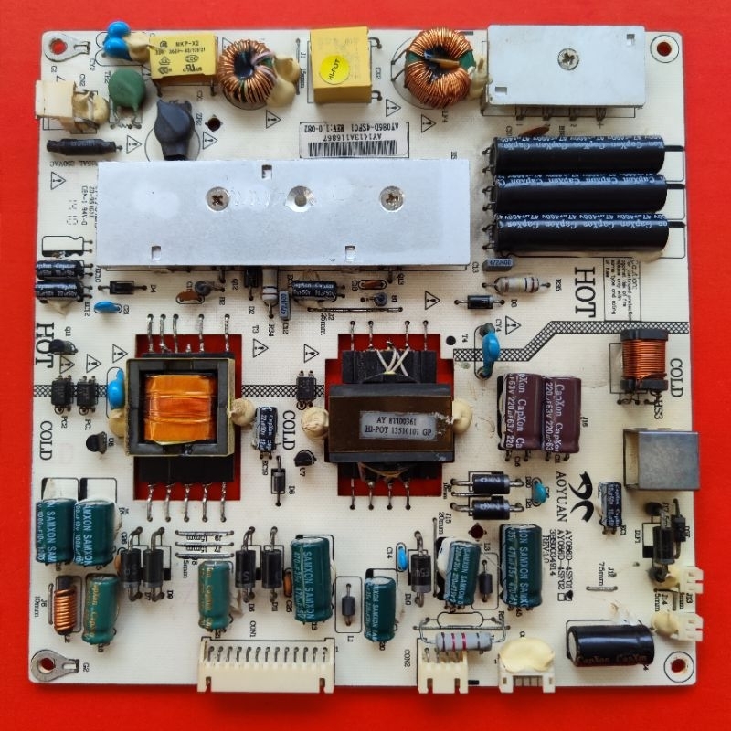 mesin psu regulator psu tv Polytron PLD40T851 PLD 40T851