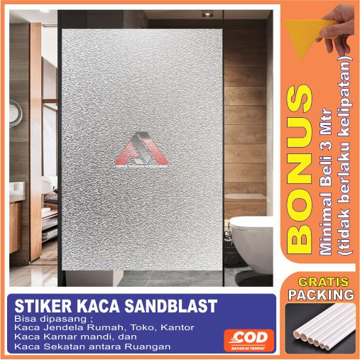 Sanblas Buram Putih Stiker Kaca Sticker Kaca Jendala Sanblas Buram
