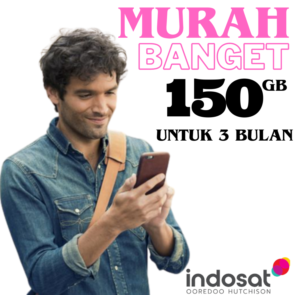 paket internet indosat 150 Gb untuk 3 bulan murah