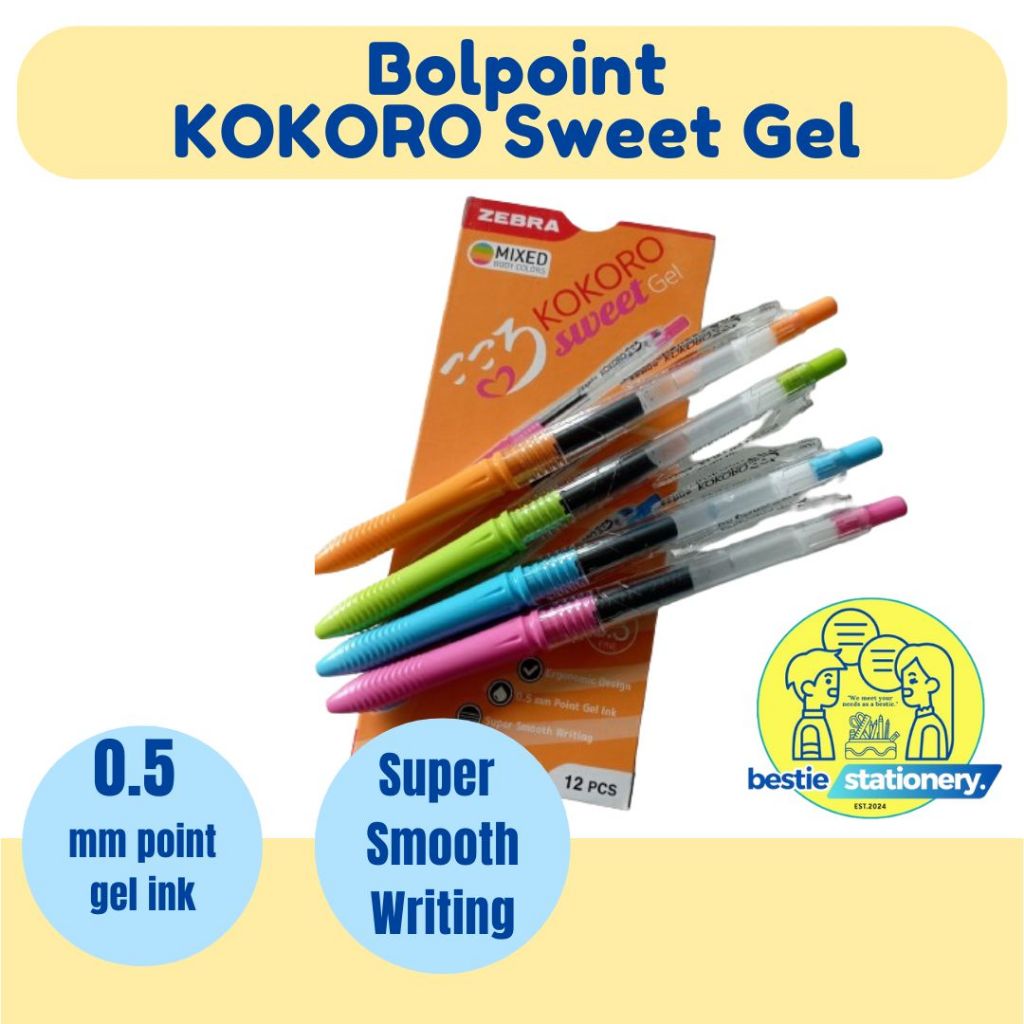 

JUAL SATUAN Bolpoint Zebra KOKORO Sweet Gel 0.5mm