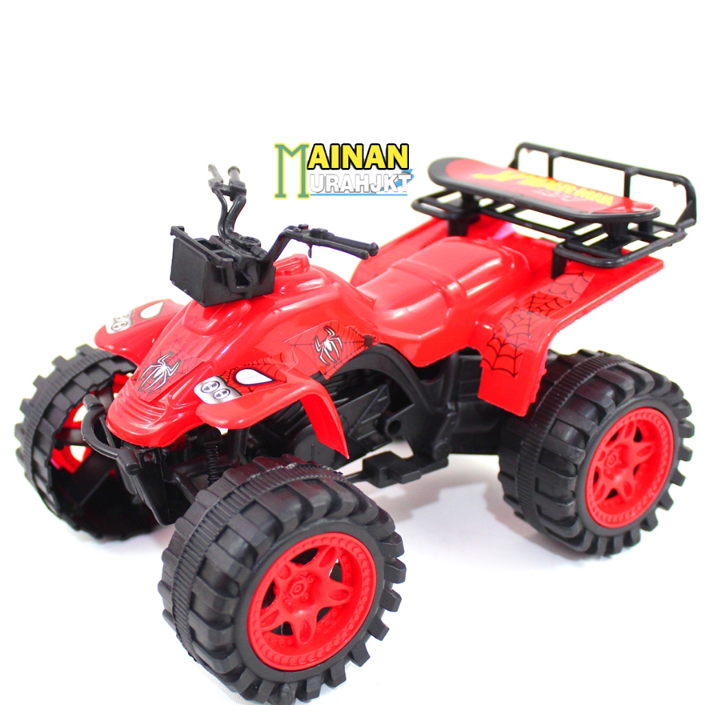MAINAN ANAK MURAH SUPER ATV SPIDERMAN OCT6623 MAINAN MOTOR RODA 4 MOBIL MOBILAN MOTOR ATV