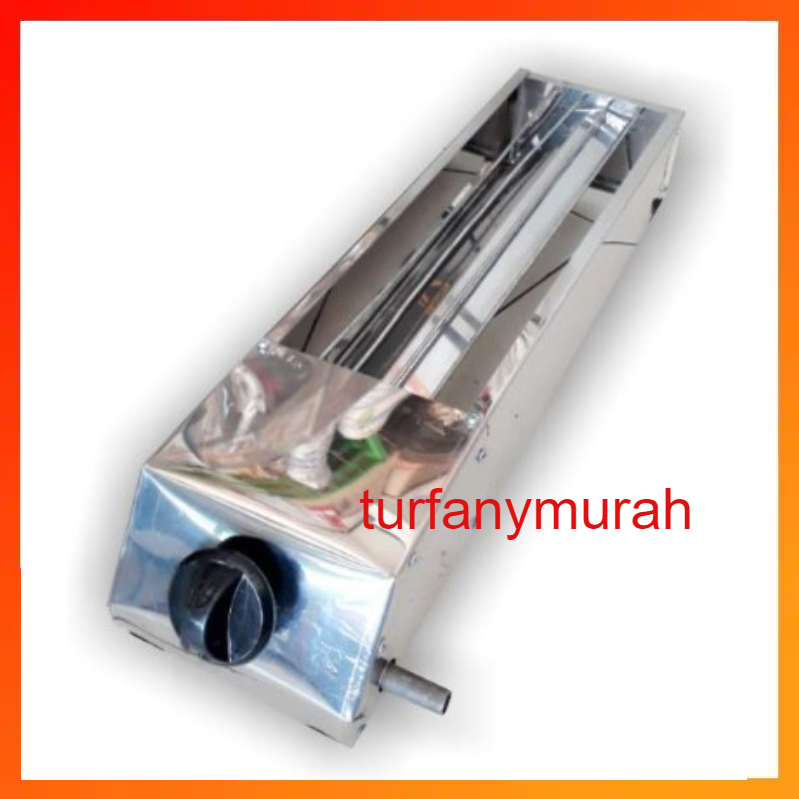 Panggangan sate gas bakaran sate gas pemanggang sate gas griller 30cm stanlis