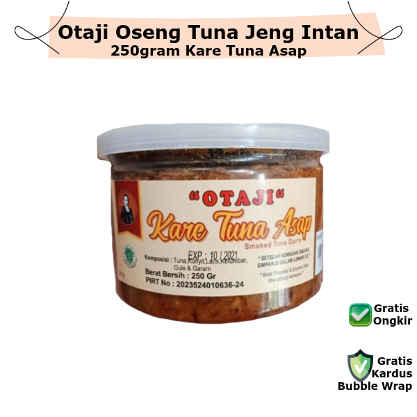 

Maknyuss1 Otaji Oseng Tuna Asap Jeng Intan 250Gr Rasa Kare Rica Peda Pedas Tidak Pedas Free Bubble