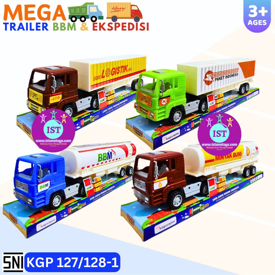 Mainan Mega Trans Container BBM Ekspedisi KGP127/128