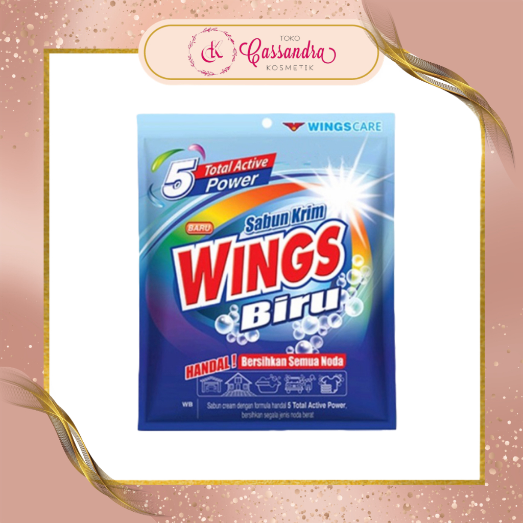 WINGS SABUN KRIM BIRU WB900 380 GR