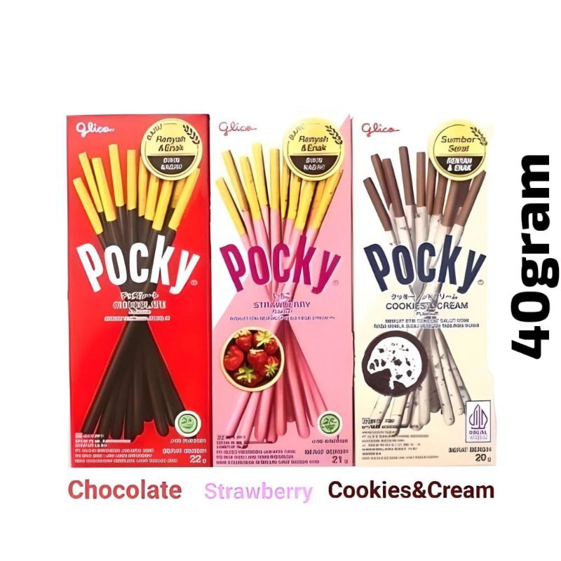 

Glico Pocky Sticky Cookies Cream 40gr