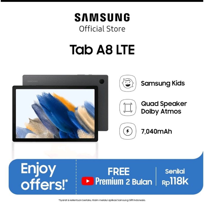 SAMSUNG GALAXY TAB A8 LTE 4/128