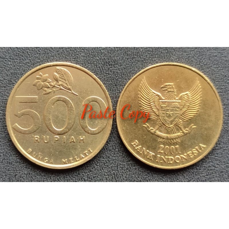 uang kuno koin 500 rupiah melati kecil