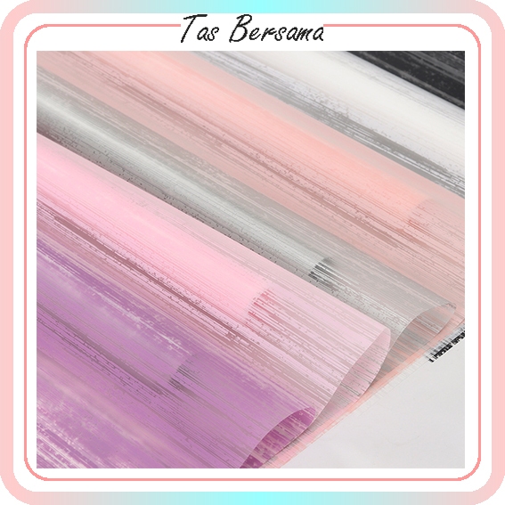 

Kertas Bunga Buket Garis Transparan Flower Wrapping Paper Cellophane Kertas Buket Florist KB6083