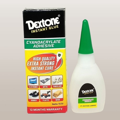 

Lem Cair Dextone / Lem Power Glue / Instan Glue / Lem Tetes Instant