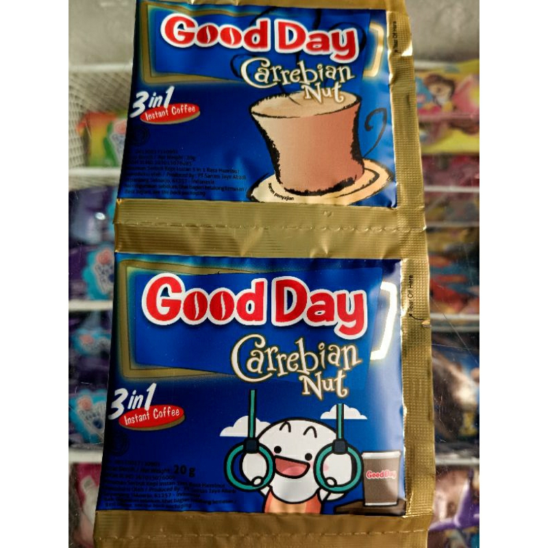 

Kopi Gooday Carrebian Nut Sachet 1 Renceng