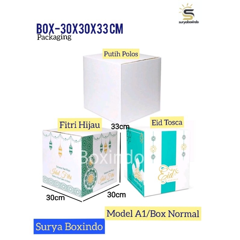 

Box Parcel Lebaran 30x30x33 cm/Kardus Parcel /idul fitri/Eid Mubarak/Lebaran