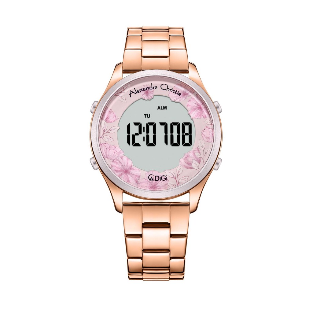Alexandre Christie ACF9363 LHBRGPN Jam Tangan Wanita Digital