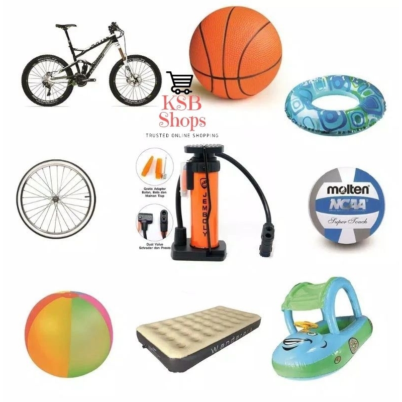 [KSB] NEW Portable Kick Pump/ Pompa Kaki Injak / Pompa Mini Praktis Portable / Pompa Angin Ban Seped