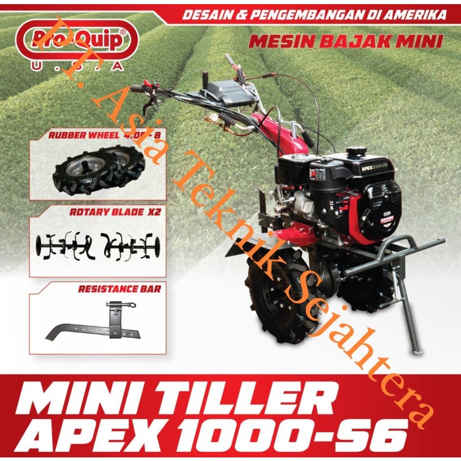 Mesin Bajak Mini Proquip APEX 1000-S6 Tiller Cultivator