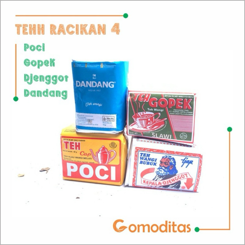 

Paket teh solo 4 macam teh tubruk racikan angkringan