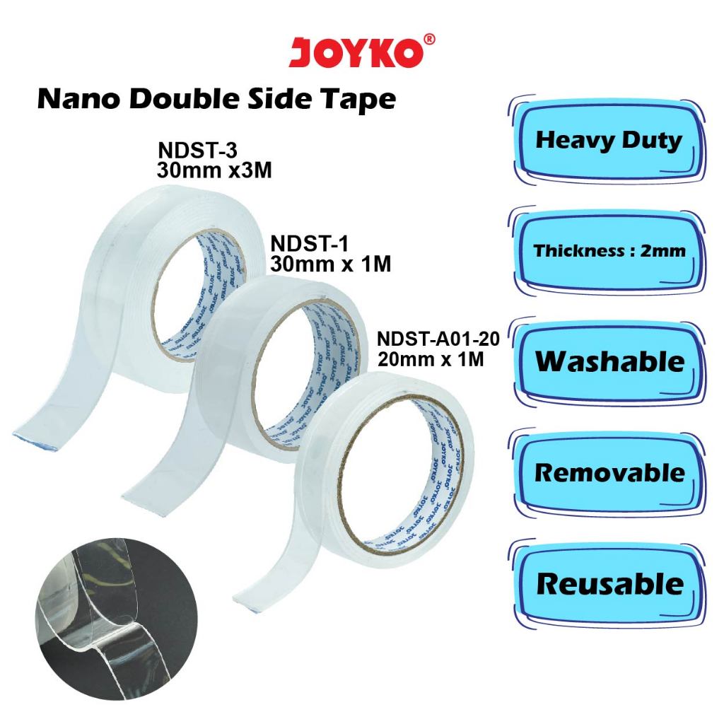 

Joyko Nano Double Sided Tape Pita Perekat Dua Sisi