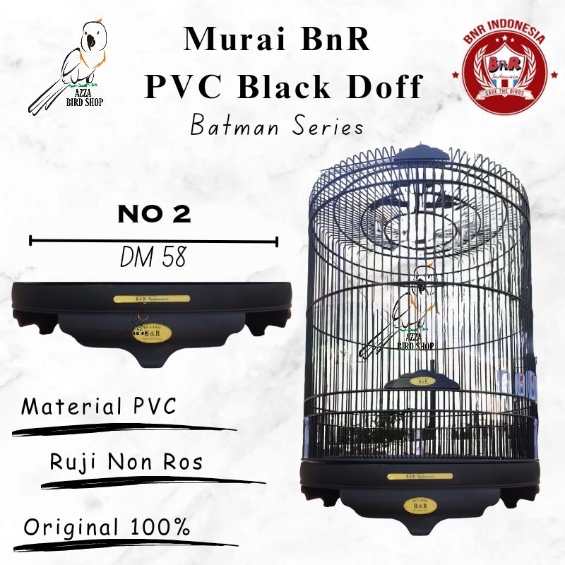 Sangkar Kandang Murai Batu BnR PVC Blackdoff Black Doff No 2