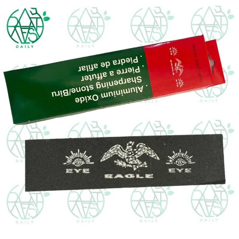 Batu Gosok Asah Pengasah Pisau Sabit Combination Sharpening Merk Eagle