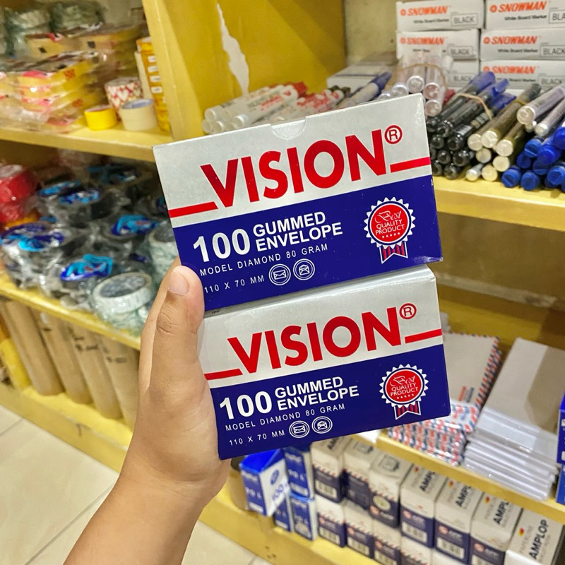 

(PAK) AMPLOP VISION 90 PPS 104 PPS 110 PPS ISI 100 / AMPLOP VISION / AMPLOP PUTIH