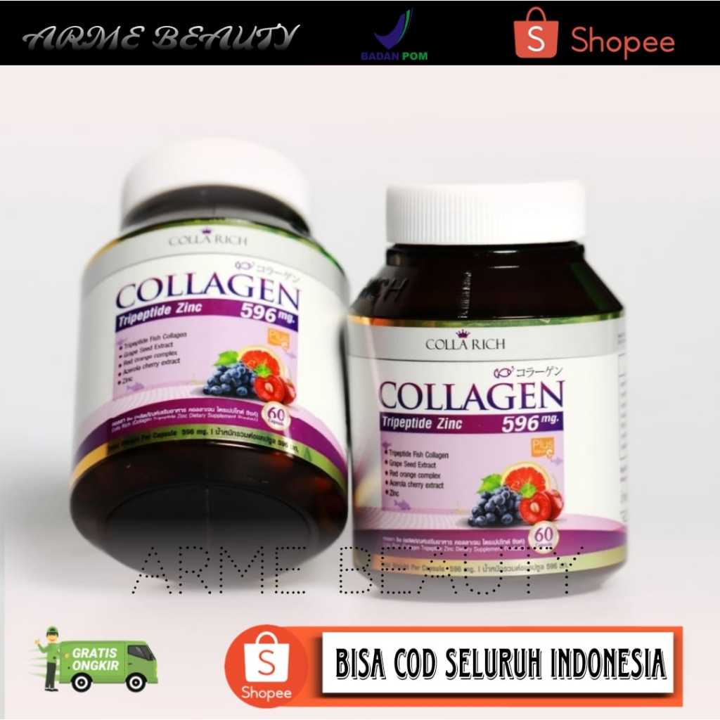 PROMO TERMURAH  COLLA RICH COLLAGEN ORIGINAL THAILAND 100% Pemutih Kulit Permanen//Pemutih Kulit Ter