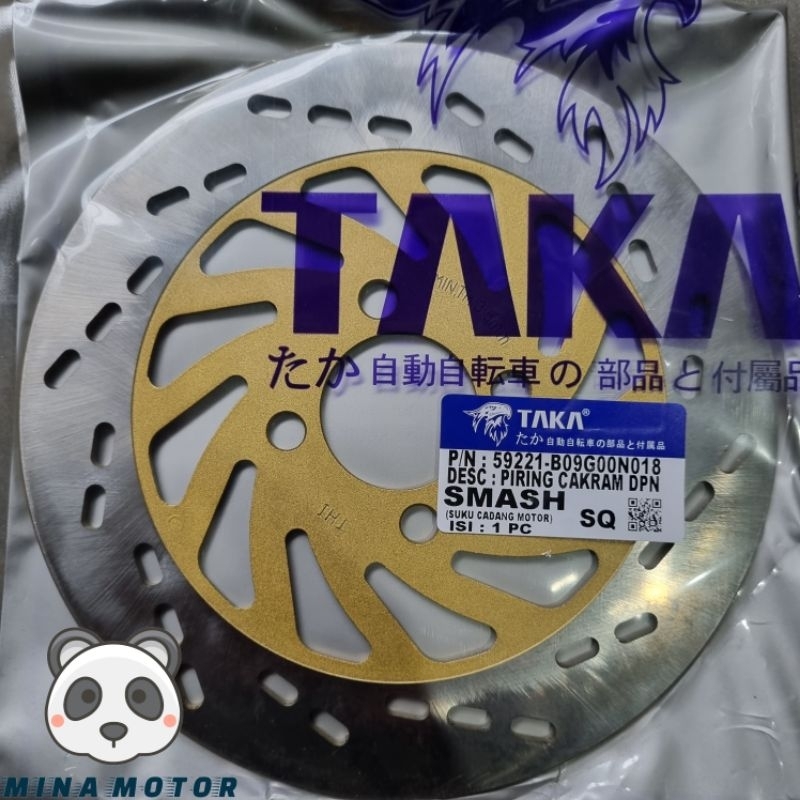 TAKA Piringan Disc Brake Cakram Depan Smash Shogun 125 Spin Skywave Skydrive Sparepart Aksesoris Var