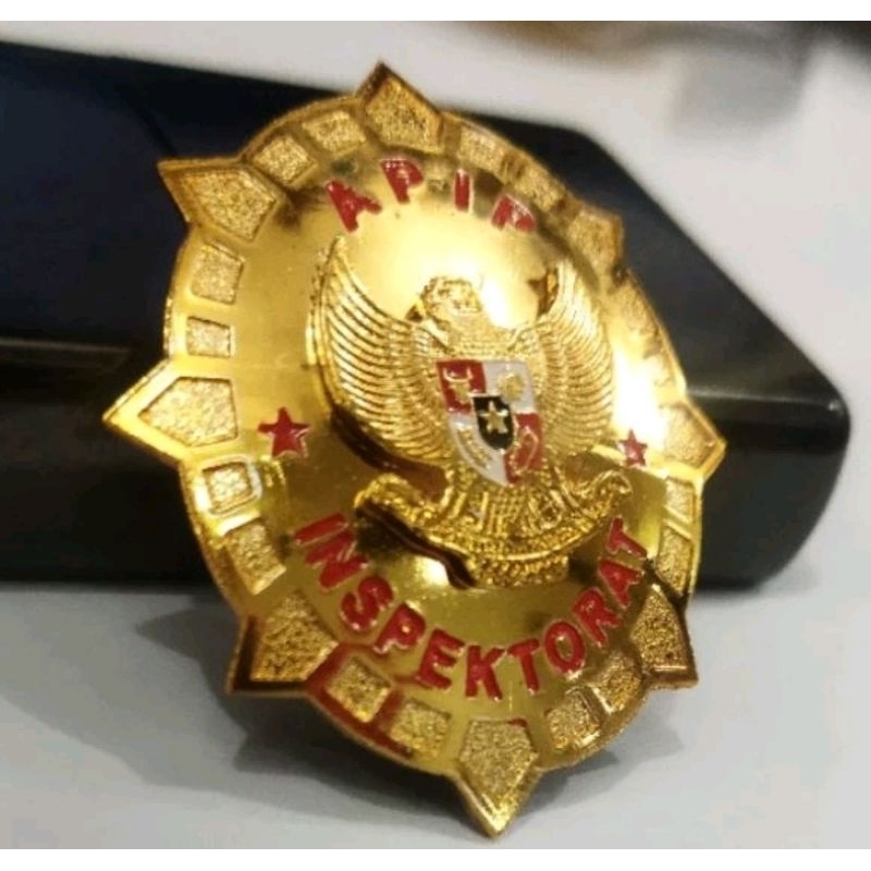 Pin  Bros Tèmpel Magnet  APIP INSPEKTORAT Gold Plate