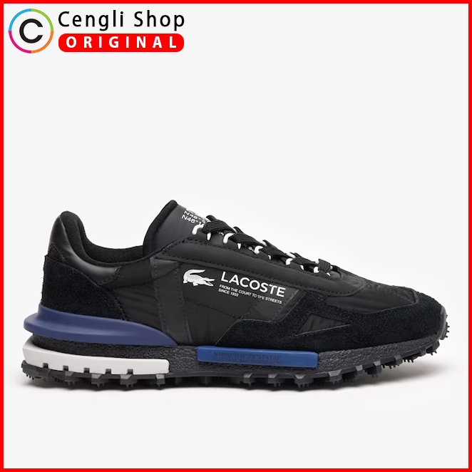 LM03 SEPATU PRIA SNEAKER LACOSTE ORIGINAL SNEAKERS KETS ASLI ORI TERBARU HITAM