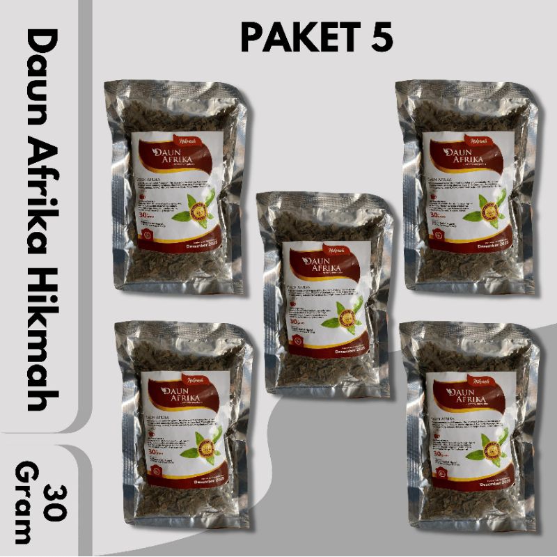 

Paket 5 pcs Teh Daun Afrika Hikmah - 30 gram