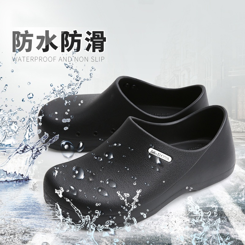 TERBARU Mboya Chef Shoes Chef Clog Sepatu Kitchen Anti Slip 2025